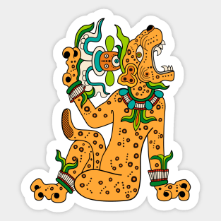 Mayan Jaguar Sticker